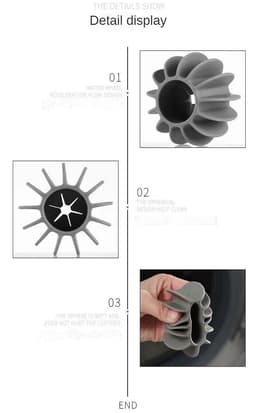 Wasbollen - 10 Stuks - Herbruikbare Wasballen - Wasballen - Haarverwijderaar - Wasmachine Ballen - Wasdroger Bollen - Anti Kreuk - Grijs - Grey - — thumbnail 2