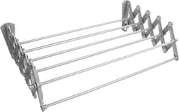 ABJ - Wasdroger - Droogrek - wandmodel - opvouwbaar - zilver, 60 cm — thumbnail 1