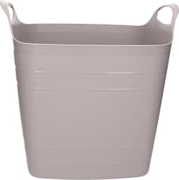 Flexibele kuip - 25L - kunststof - taupe - emmer - wasmand — thumbnail 2