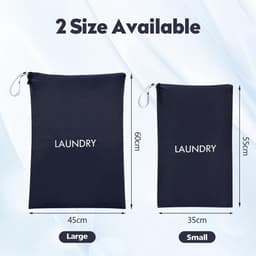 Unyqoos® Set van Twee Waterdichte Waszakken met Ritssluiting voor Reizen en Sport — thumbnail 3