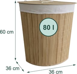 Wasmand opvouwbaar - 80 liter - hoekmodel — thumbnail 3