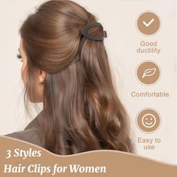 8x Grote Platte Haarspelden voor Dames – Antislip Eendensnavel Clips — thumbnail 4