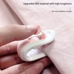 12 stuks-Dekbedclip - Lakensclip - Antislip dekbedclip - Lakensaccessoire - Geschikt voor het vastzetten van dekbedden en lakens - Roze - 5, 3*2, 6*2CM — thumbnail 5