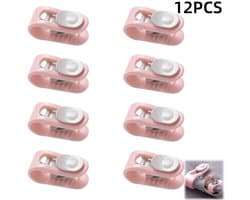 12 stuks-Dekbedclip - Lakensclip - Antislip dekbedclip - Lakensaccessoire - Geschikt voor het vastzetten van dekbedden en lakens - Roze - 5, 3*2, 6*2CM
