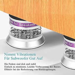 High-end luidsprekers voet trillingdempers met antislip rubberen demping - 4 stuks — thumbnail 1