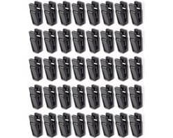 40x Wasknijpers Zwart - Sterke Antislip Kledingclips voor Kledinghangers