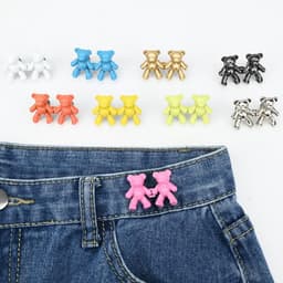 Jeansknopen pinnen – 9 paar verstelbare taille clips in 9 kleuren voor losse jeans en rokken — thumbnail 5