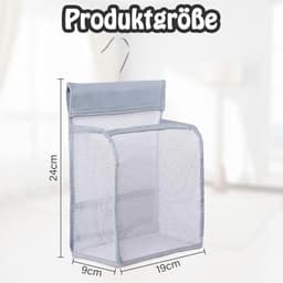 Wasknijperzak voor het Opbergen van Wasknijpers met Ophanghaak - Ideaal voor Thuis en Tuin — thumbnail 2