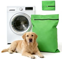 Waszak voor huisdieren - 70x80cm twill polyester waszak - Grote waszak met rits - Verwijdert honden- en kattenhaar - Voorkomt dat de waszak verstopt raakt met dierenhaar - Waszak voor huisdierendekens - Geschikt voor honden, katten, paarden, konijnen — thumbnail 1