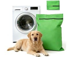Waszak voor huisdieren - 70x80cm twill polyester waszak - Grote waszak met rits - Verwijdert honden- en kattenhaar - Voorkomt dat de waszak verstopt raakt met dierenhaar - Waszak voor huisdierendekens - Geschikt voor honden, katten, paarden, konijnen — afbeelding 1