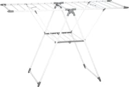 4goodz Opvouwbaar Droogrek verstelbaar inklapbaar 156x61x97cm - wit — thumbnail 2