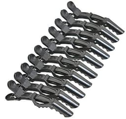 10 stks Krokodil HaarClips Sectioning haarspelden Antislip Grip En Brede Tanden Professionele Kappers Styling Clips Voor Thuisgebruik (Zwart) — thumbnail 3