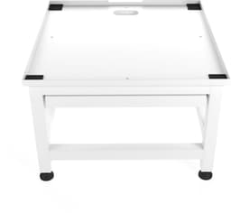 Wasophoogte® Wasmachine verhoger met uittrekbaar plateau - Wasmachine opbouwmeubel - Wasmachine sokkel - 42cm hoog - Wit - Universeel - 65*60,5 (LxB) - Inclusief wandbeugels — thumbnail 1