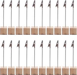 20 Stuks Houten Foto Clip Houders voor Thuis en Kantoor — thumbnail 1
