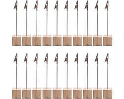 20 Stuks Houten Foto Clip Houders voor Thuis en Kantoor