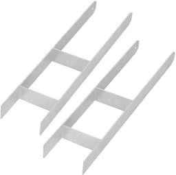 Kotarbau - Stalen H-vormige Paalsteun - Verzinkt - 140 mm - Set van 2 — thumbnail 1