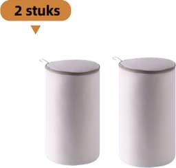 2-delige mesh-waszak voor schoenen - polyester - wasmachinebestendig - wit - 17*38 cm — thumbnail 1