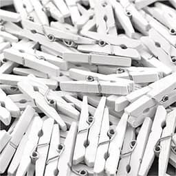 Mini Wasknijpers 50 Pack - 1 1/8" Houten Clips voor Craft en Scrapbooking — thumbnail 2