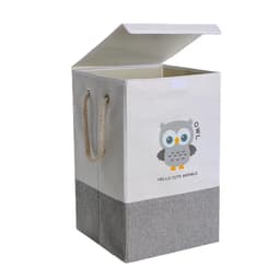 Wasmand Kinderkamer - Speelgoedmand Kinderen - Opbergmand Kinderkamer - Opbergmand Met Deksel- Laundry Basket - 45L — thumbnail 1