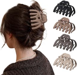 Set van 4 Grote Antislip Haarklemmen voor Dik Haar - Sterke Grip Haarspeld — thumbnail 1