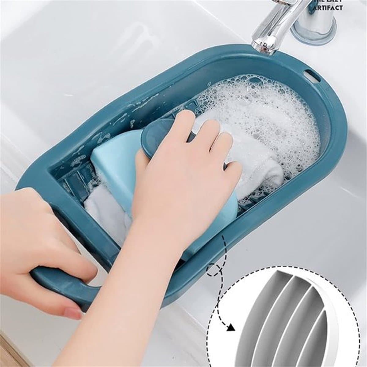 Mini wasbord – Handwasbord voor kleding, ondergoed en kleine artikelen – Niet-elektrische handmatige wasmachine — afbeelding 1
