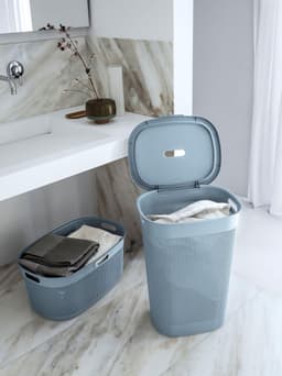 Curver Filo Wasmand met deksel 55L - Blauw — thumbnail 3