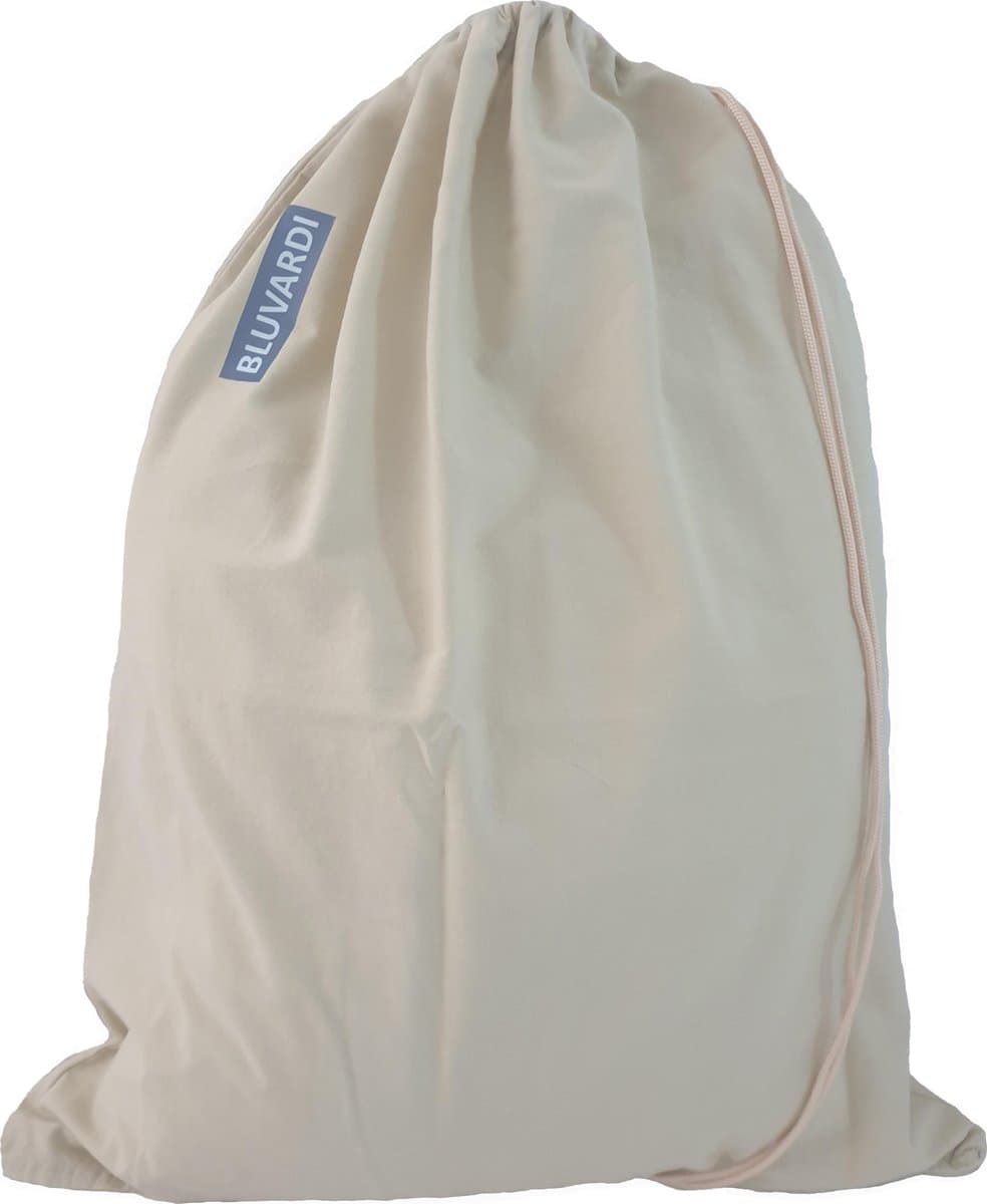 Katoenen waszak -XL - met trekkoord - Heavy Duty - licht beigegroen — afbeelding 1