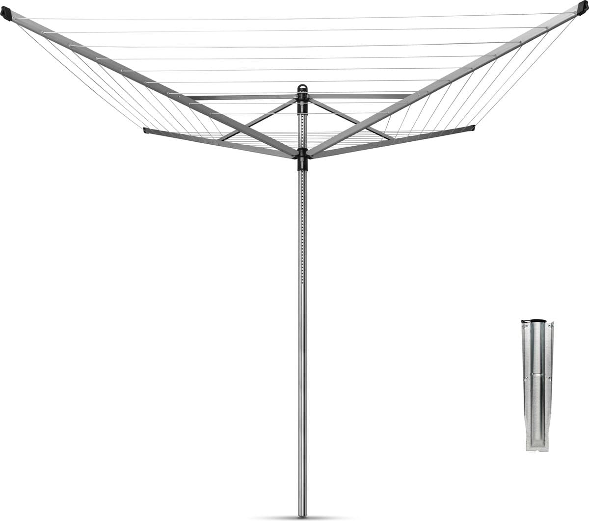 Brabantia Lift-O-Matic Droogmolen - met Metalen Grondanker - 60 m — afbeelding 1