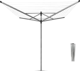 Brabantia Lift-O-Matic Droogmolen - met Metalen Grondanker - 60 m — thumbnail 1