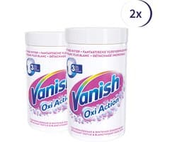 Vanish Oxi Action Crystal White Base Poeder - Voor Witte Was - 1.5 kg x2