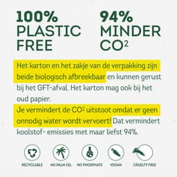 The Good Brand Wasstrips Scent free 32 st - plasticvrij, zonder parfum, vegan, fosfaatvrij, palmolievrij, hypoallergeen, biologisch afbreekbaar — thumbnail 2