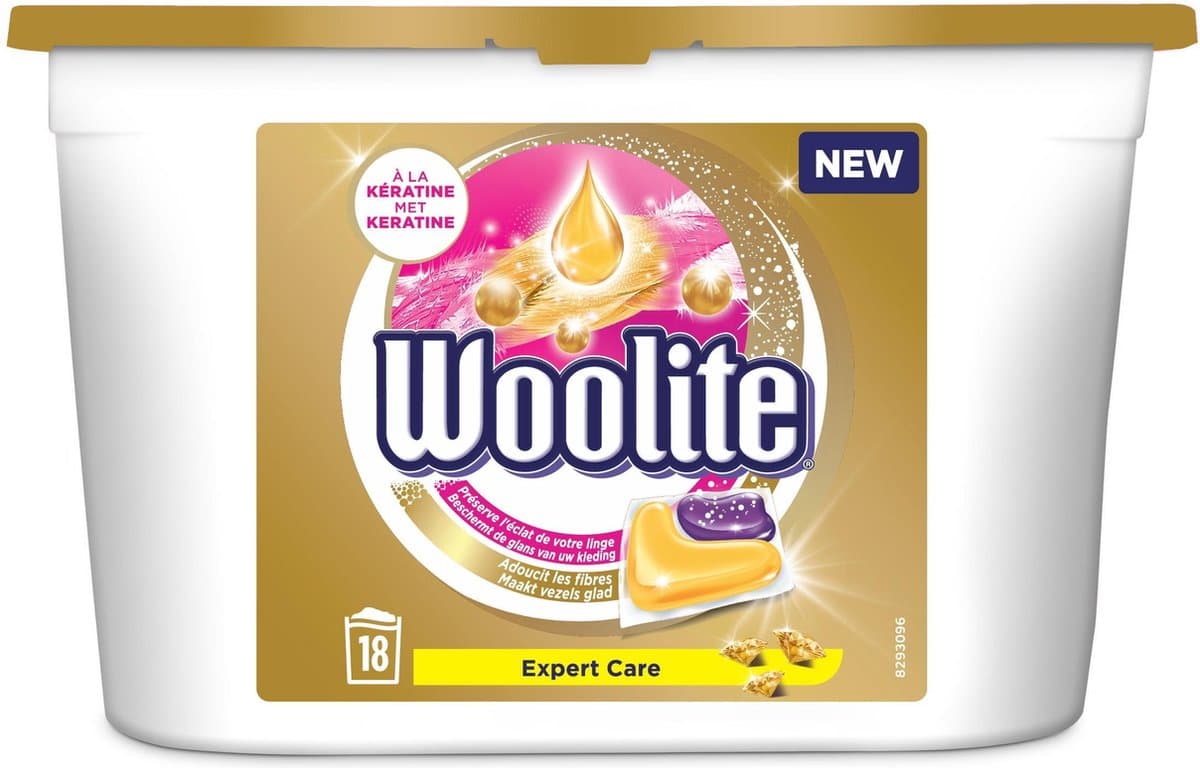 Woolite Expert Care Wasmiddel - 18 capsules — afbeelding 1