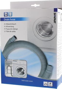 Scanpart afvoerslang 2.5 meter - Geschikt voor wasmachine vaatwasser - 19 mm en 22 mm aansluiting - Universeel — thumbnail 2