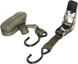 Legergroene nylon spanbanden - 4,5 meter - Outdoor survival artikelen - hoge kwaliteit - Komt uit het leger — thumbnail 2