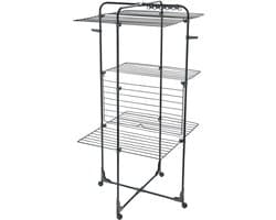 Leifheit Classic droogtoren 340 - 146 x 69 x 73 cm - 34 m drooglengte - zwart — afbeelding 1