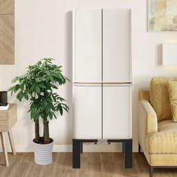Wasmachine verhoger - Verstelbaar - Wasmachine opbouwmeubel - Roestvrij staal - Zwart + Zilver — thumbnail 2