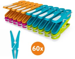 LaundrySpecialist Wasknijpers soft grip - 60 stuks - extra lang en stevig - Made in EU — thumbnail 5