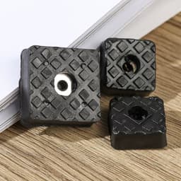 Actie4you® - Rubberen Voetjes - Vierkant - Rubber Dopje - Meubelonderzetter - Onderzetters -Trillingsdemper - Anti Slip - 22x22mm – 4 Stuks - Zwart — thumbnail 3
