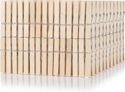 Wasknijpers - Houten wasknijpers - 50 Stuks wasknijpers - Wasknijpers Hout — thumbnail 2