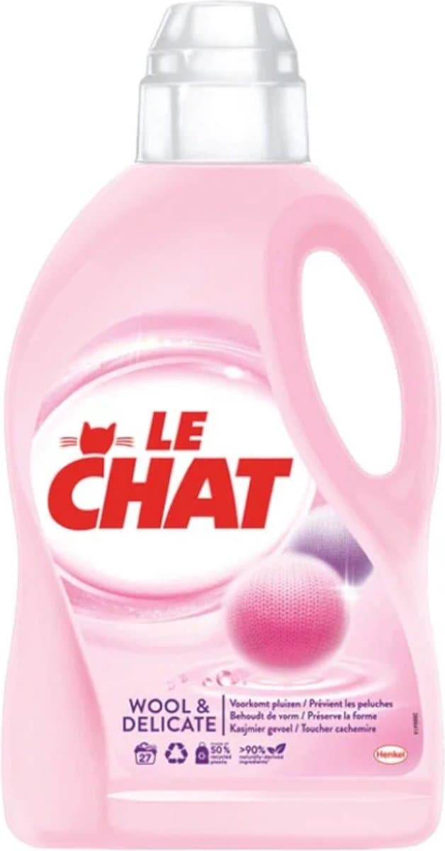 Le Chat Vloeibaar Wasmiddel Wol & Delicate Was 27 wasbeurten - 1,35 liter — afbeelding 1