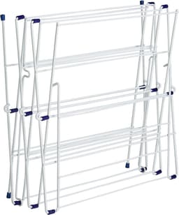Plaats besparend Droogrek Argos Home 12m 3-laags droogrek voor binnenshuis wasdraad drooglijn — thumbnail 3
