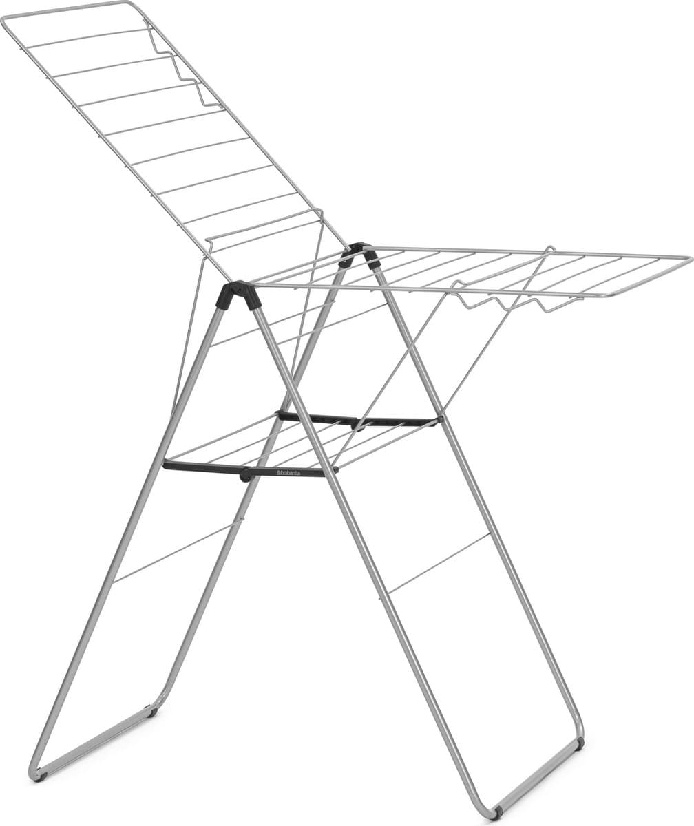 Brabantia HangOn Droogrek 20m - Inklapbaar Wasrek - Metallic Grey — afbeelding 1