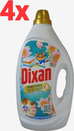 Dixan - Aromaterapia - Lotus - Vloeibare Wasmiddel - 4x 1,5L - 120 Wasbeurten - Voordeelverpakking — thumbnail 1