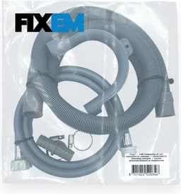 Fixem® - 3.5M Verlengslang set voor wasmachine en vaatwasser - toevoerslang en afvoerslang verlengset - inclusief afvoerverbindingsstuk en slangklemmen — thumbnail 2