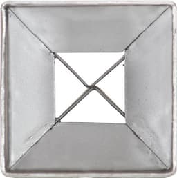 vidaXL - Grondpinnen - 2 - st - 7x7x75 - cm - gegalvaniseerd - staal - zilverkleurig — thumbnail 4