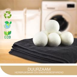 M-Xpert - Drogerballen - Drogerbollen - Nieuw-Zeelandse Wol Droogballen - 6 XL Wasdrogerballen - Duurzaam — thumbnail 2