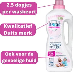 IMPRESAN Was Toevoeging Hygiëne - 1500ml Voordeelverpakking - Wasmiddel Desinfectie - Dettol Wastoevoeging Alternatief - Dettol Wasmiddel Alternatief - Sanytol wasmiddel alternatief — thumbnail 4