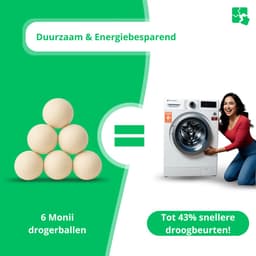 Drogerballen XL – 6 Stuks – Wasdrogerballen – Droogballen – Wasbol – Wasballen – Wasverzachter – 100% schapenwol – Herbruikbaar – Versnelt & Verzacht Was — thumbnail 5