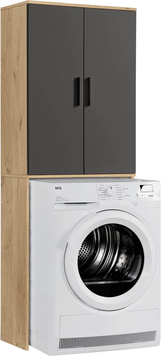 mokebo wasmachine kast 'Der Saubermann' opbouw voor wasmachine in vikingeik — afbeelding 1