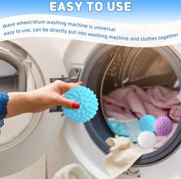 Wasbollen voor wasmachine-Drogerballen-Drogerballen voor wasdroger-voor het reinigen van kleding thuis, herbruikbaar-9 stuks — thumbnail 5